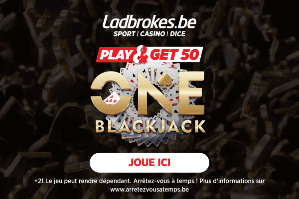 Mise 5 euros à One BlackJack et reçois 50 euros si ta première main est gagnante : tente ta chance en ligne ! - Poker Cash